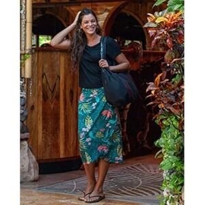 RIPSKIRT Hawaii Length 4 Wrap Skirt Rip Skirt Vintage Bali Jungle XX-Large XXL